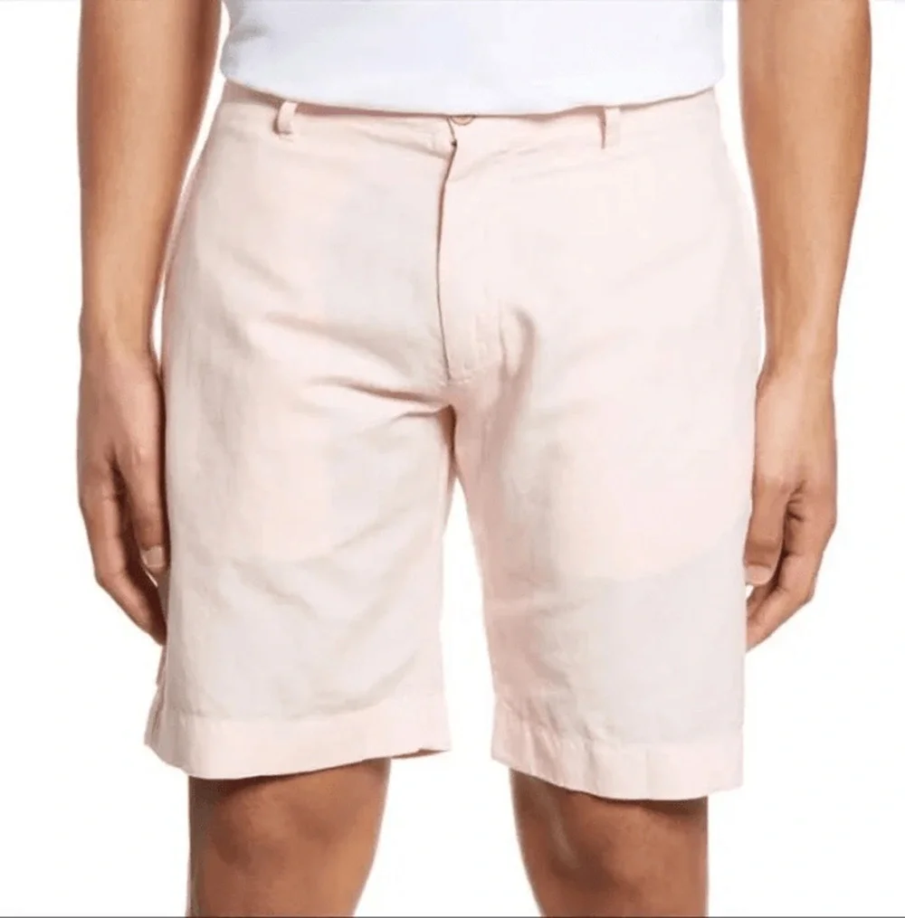 Faherty Men Malibu Chino Shorts Linen Cotton 10